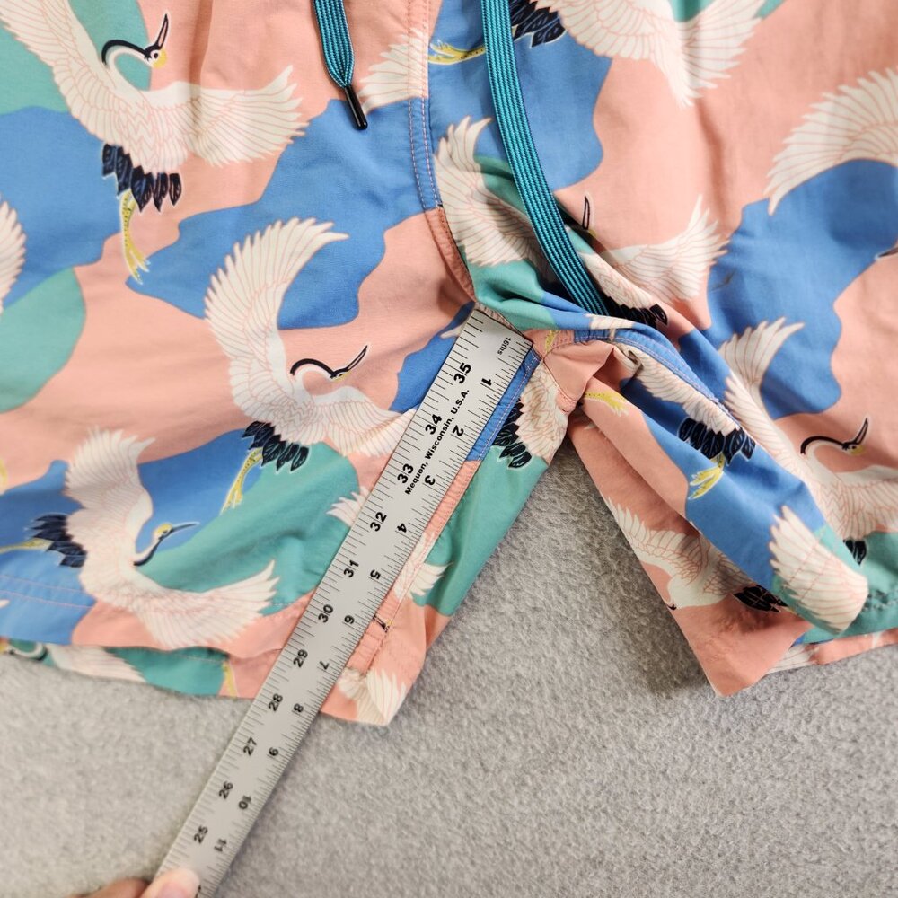 Saxx Swim Trunks Mens XXL Swan Print Cannonball 2N1 Ballpark Pouch Shorts - Picture 11 of 15